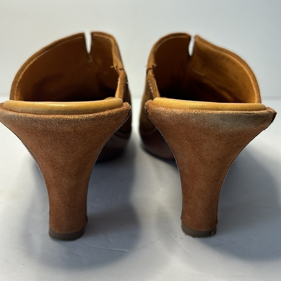 Cole Hann heeled leather slides, size 9 - Picture 4 of 6